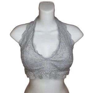 LIGHT GRAY LACE BRALETTE